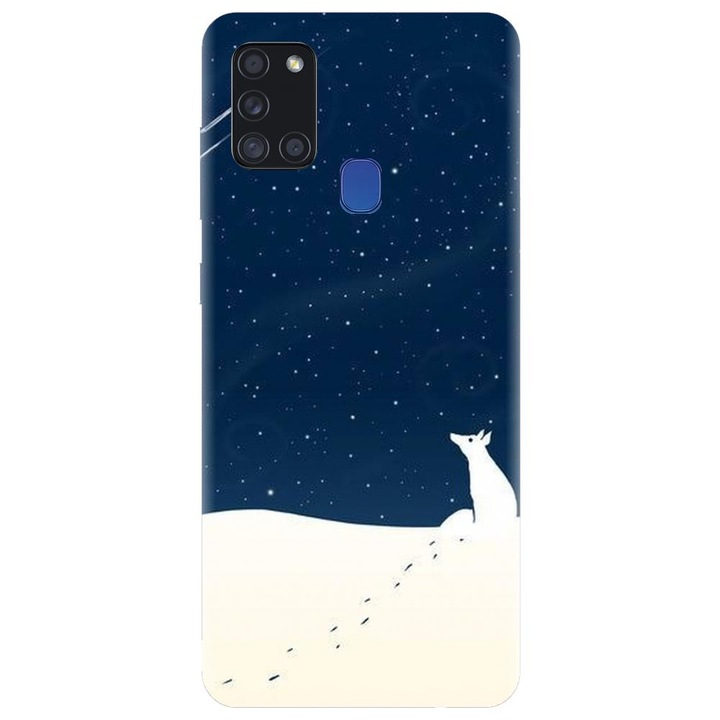 Szilikon borítás kompatibilis a Samsung Galaxy A21s - Winter Night modellel