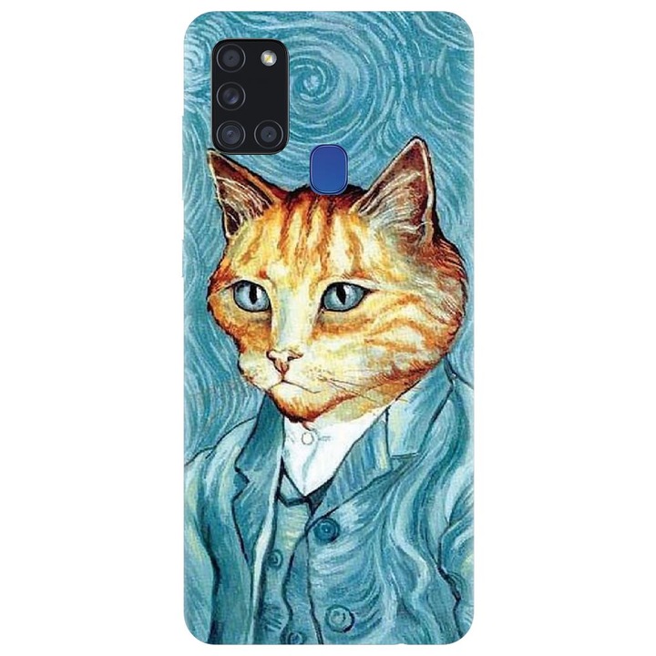 Szilikon tok kompatibilis a Samsung Galaxy A21s - Vincent Meow modellel