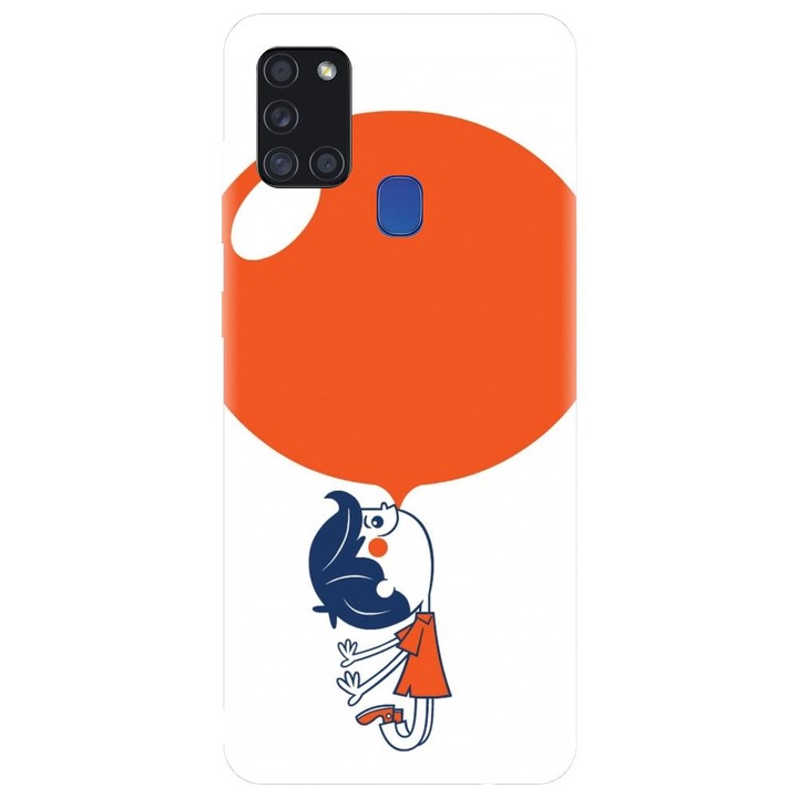 Szilikon tok kompatibilis a Samsung Galaxy A21s - Bubble modellel