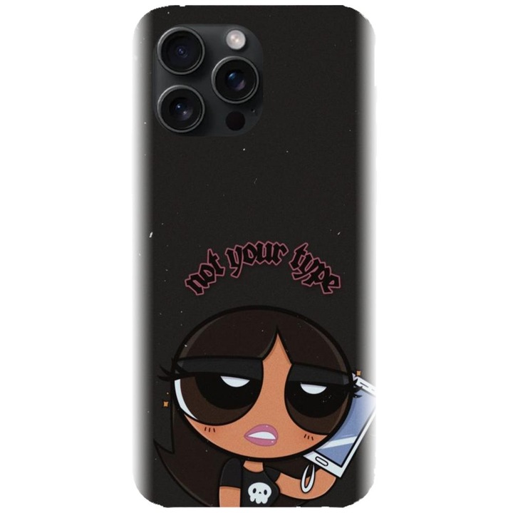 Силиконов калъф, съвместим с Apple iPhone 15 Pro Max - Not Your Type модел