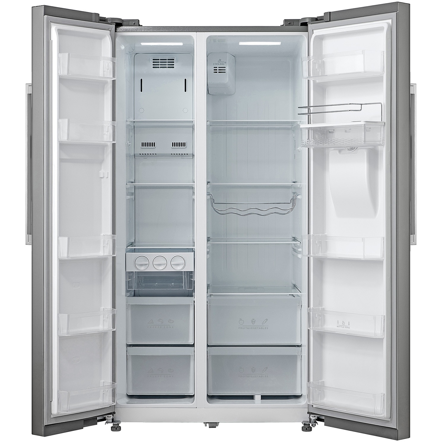 Side by side Tesla RB5201FMXE, 535 l, Clasa E, Total No Frost