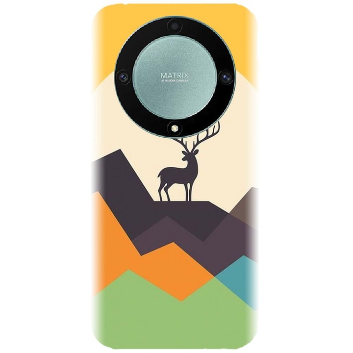 Силиконов кейс съвместим с Huawei Honor Magic 5 Lite 5g - модел Abstract Deer