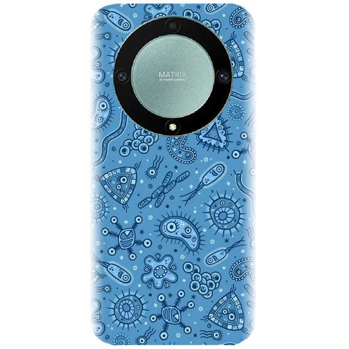 Калъф, съвместим с Huawei Honor Magic 5 Lite 5g - модел Бактерия, Силикон