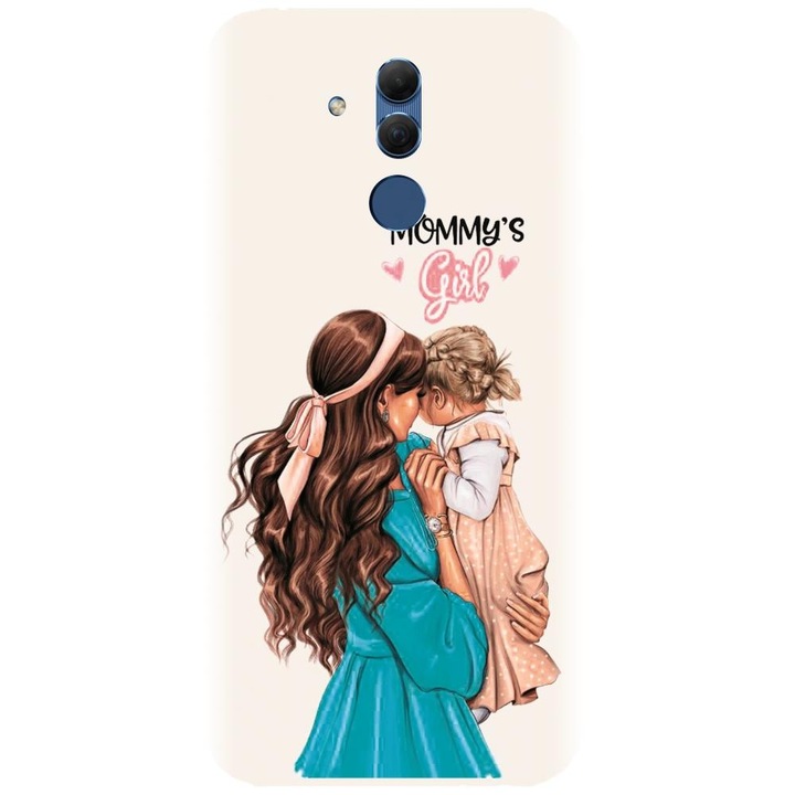 Силиконов кейс съвместим с Huawei Mate 20 Lite - Супер модел майка и дъщеря