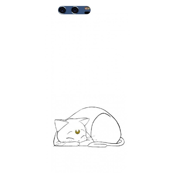 Силиконов кейс съвместим с Huawei P10 - модел Sailor Moon Neko