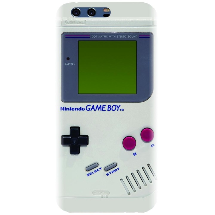 Husa din silicon compatibila cu Huawei P10 - model Retro Game Boy