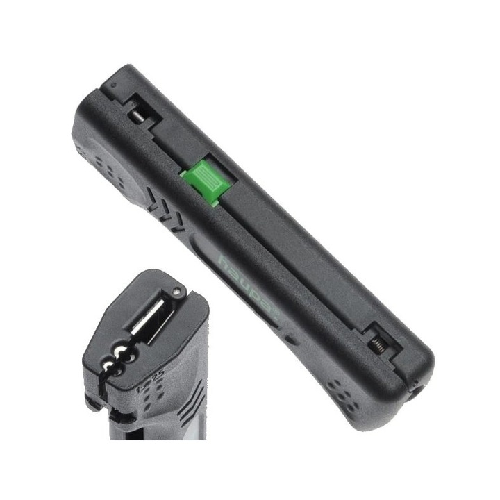 Kábelcsupaszító fogó, Haupa, 4-15 mm, kerek/lapos kábelekhez