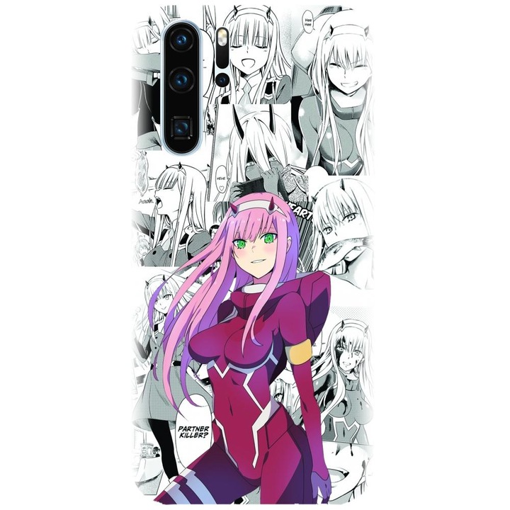 Huawei P30 Pro - Anime Zero Two modellel kompatibilis szilikon tok