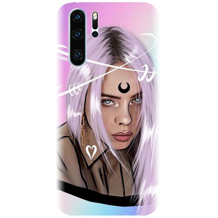 Силиконов калъф, съвместим с Huawei P30 Pro - модел Fan Art Billie