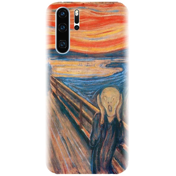 Силиконов калъф, съвместим с Huawei P30 Pro - модел The Scream