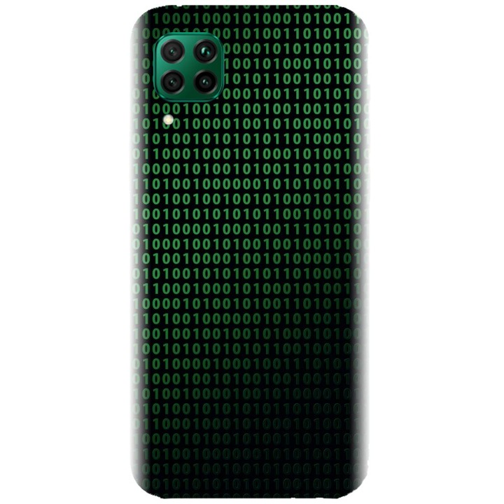 Husa din silicon compatibila cu Huawei P40 Lite - model Binary Code