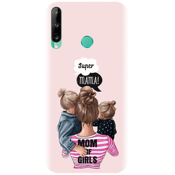 Силиконов кейс съвместим с Huawei P40 Lite E - модел Mother of girls