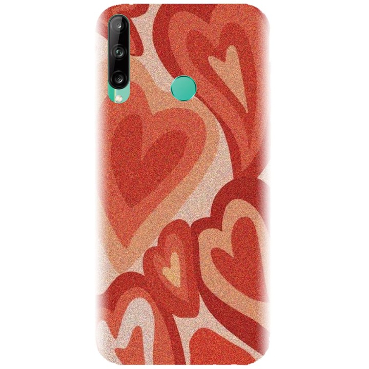 Husa din silicon compatibila cu Huawei P40 Lite E - model Inimi