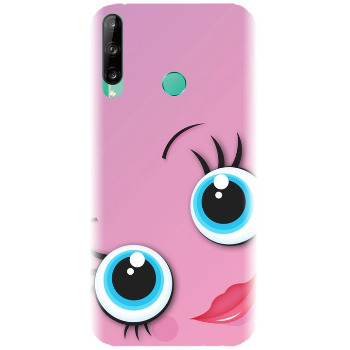 Husa din silicon compatibila cu Huawei P40 Lite E - model Girly Pink