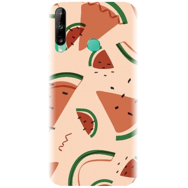 Husa din silicon compatibila cu Huawei P40 Lite E - model Summer Vibes Fruit