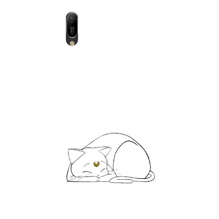 Силиконов кейс съвместим с Huawei Y6 2019 без отпечатък - модел Sailor Moon Neko