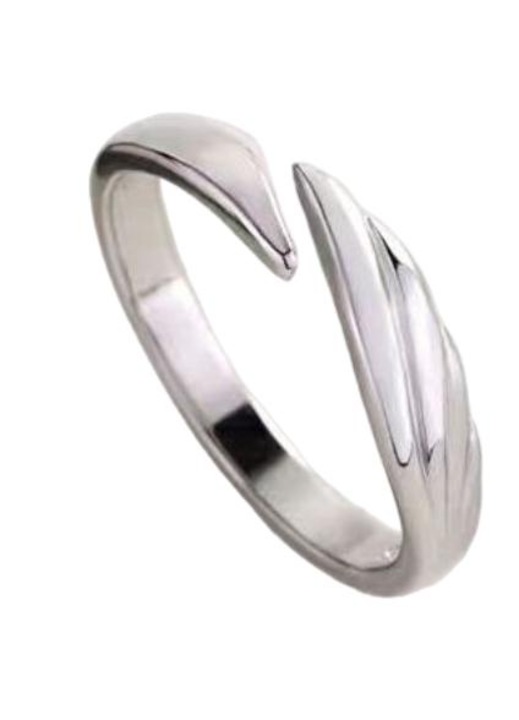 Inel din zirconiu, argintiu