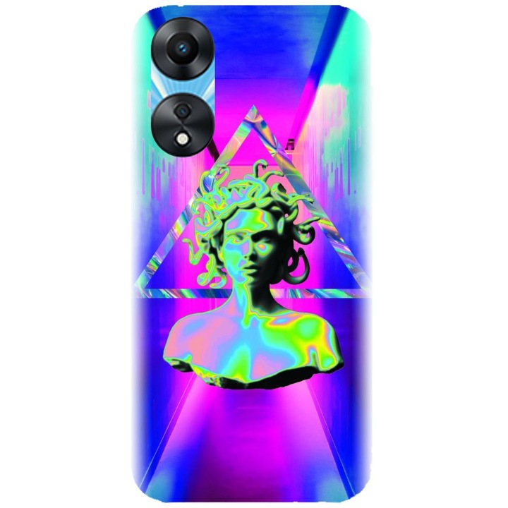 Husa din silicon compatibila cu Oppo A58 5G - model Aesthetic Medusa