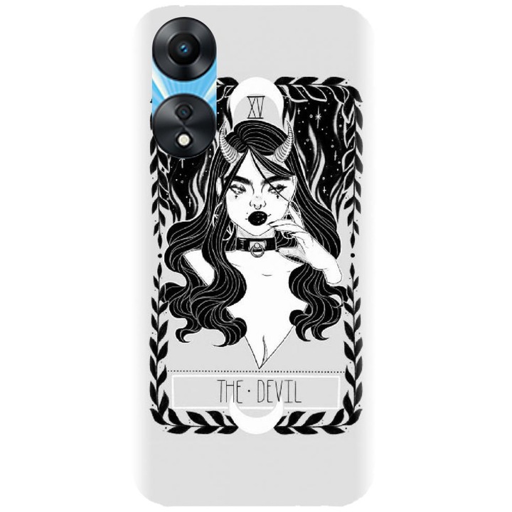 Husa din silicon compatibila cu Oppo A58 5G - model The Devil
