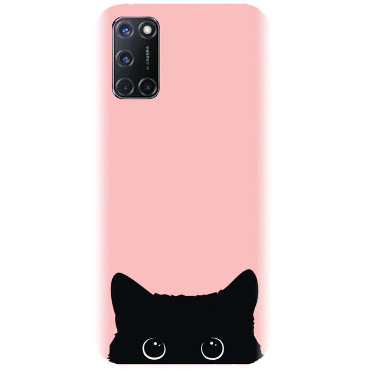 Husa din silicon compatibila cu Oppo A72 4G - model Black Cat