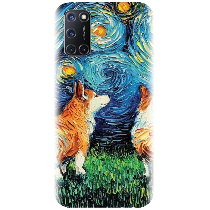 Husa din silicon compatibila cu Oppo A72 4G - model Doggy Night