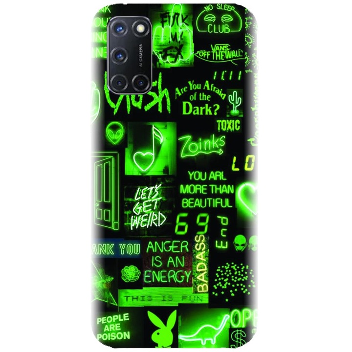 Husa din silicon compatibila cu Oppo A72 4G - model Fresh Green