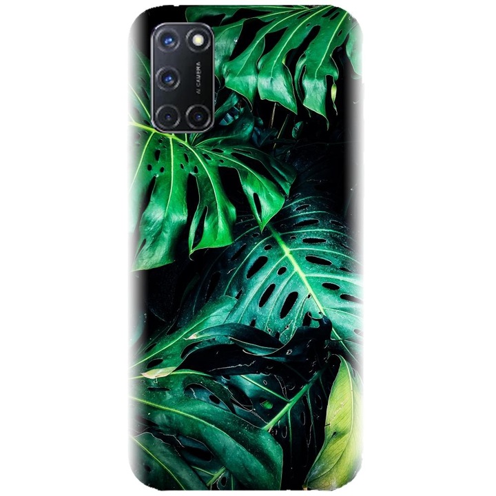 Husa din silicon compatibila cu Oppo A72 4G - model Frunze De Monsferta