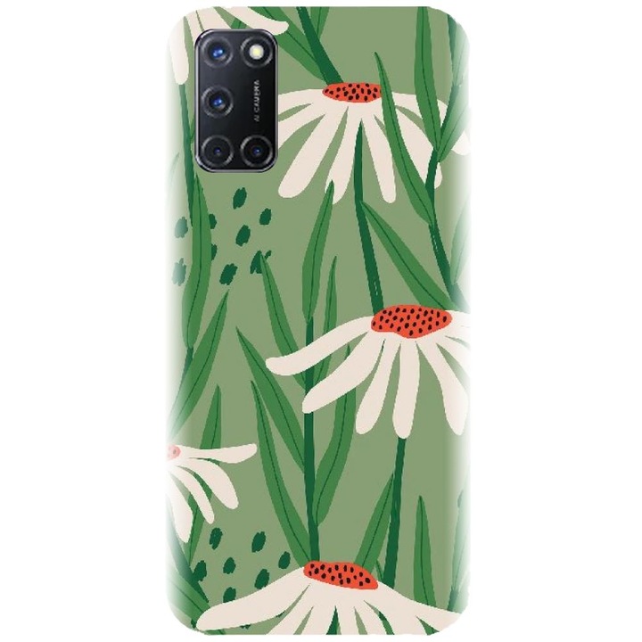 Husa din silicon compatibila cu Oppo A72 4G - model Ilustrata florala