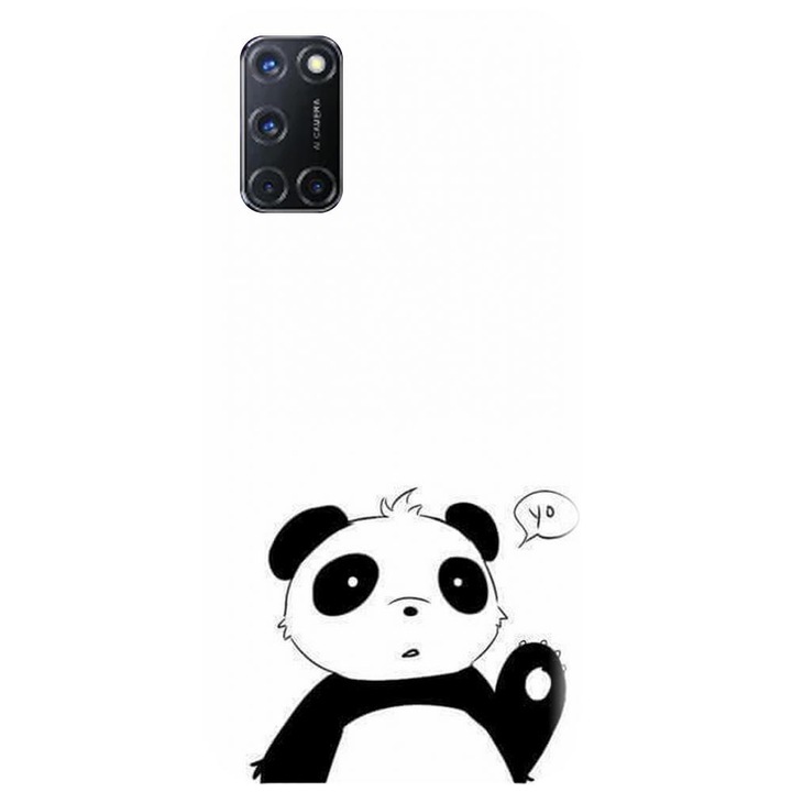 Husa din silicon compatibila cu Oppo A72 4G - model Panda Cellphone