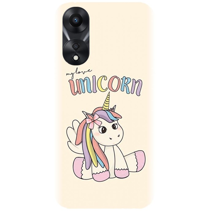 Силиконов калъф, съвместим с Oppo Reno 8 T - модел My Unicorn