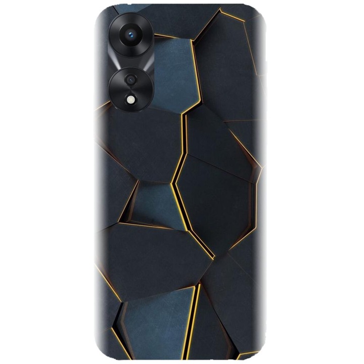 Силиконов калъф, съвместим с модел Oppo Reno 8 T - Abstract Draw