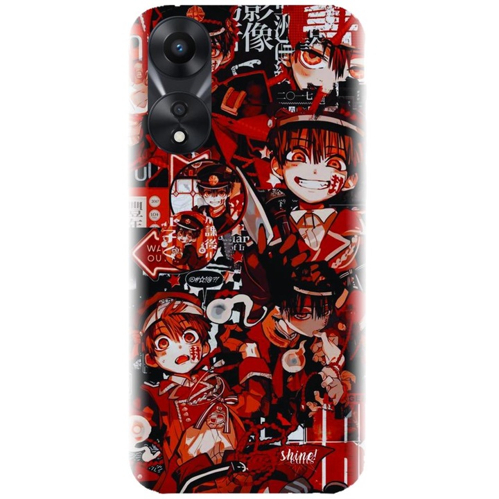 Силиконов калъф, съвместим с модел Oppo Reno 8 T - Anime Red