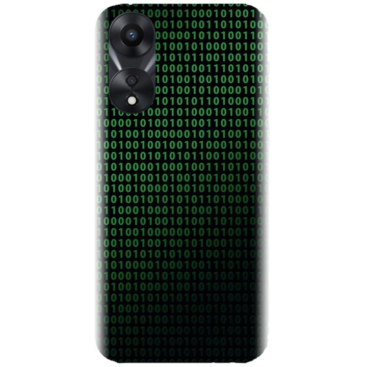 Силиконов капак, съвместим с модел Oppo Reno 8 T - Binary Code