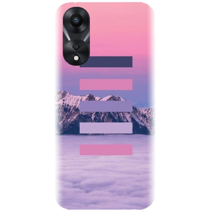 Силиконов капак, съвместим с модел Oppo Reno 8 T - Color Scheme Mov