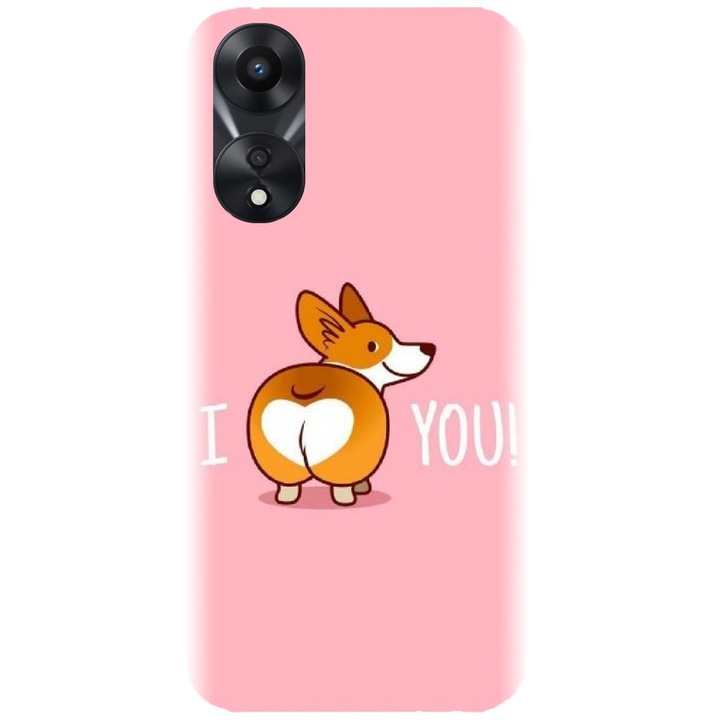 Силиконов калъф, съвместим с Oppo Reno 8 T - модел I Corgi U