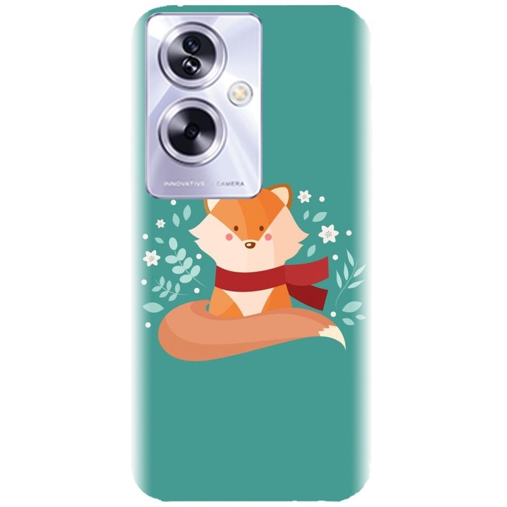 Husa din silicon compatibila cu Oppo A79 - model Winter Fox
