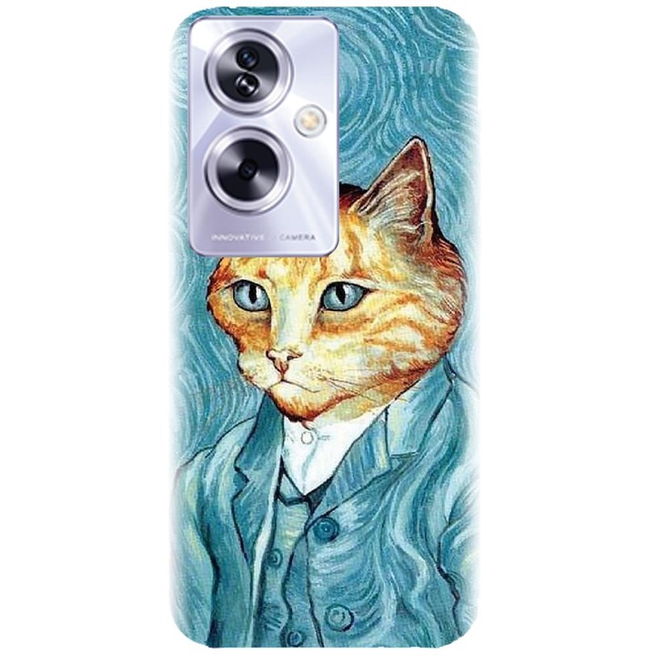 Husa din silicon compatibila cu Oppo A79 - model Vincent Meow