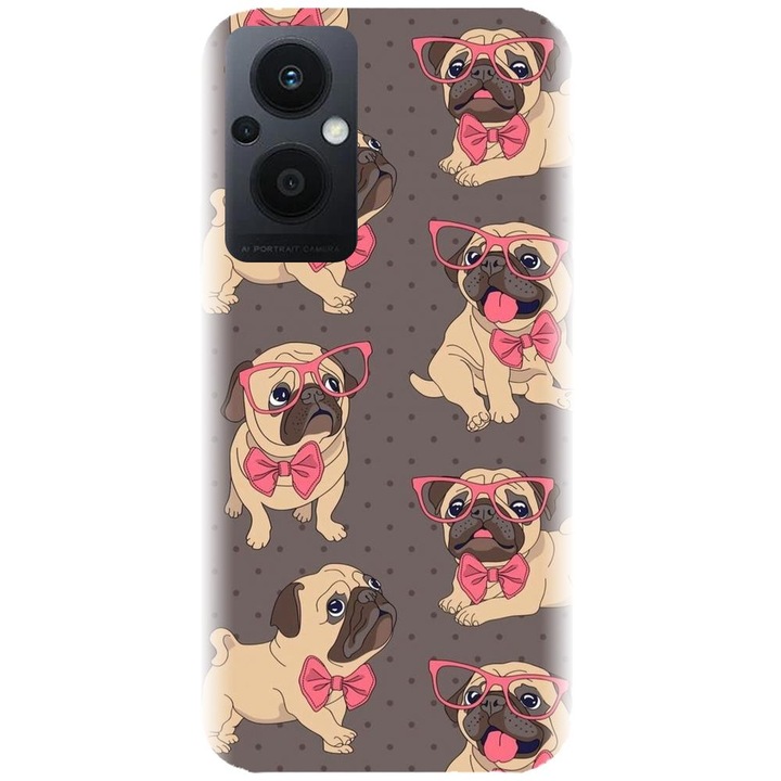 Силиконов калъф, съвместим с Oppo Reno 7Z 5G - модел Puppy