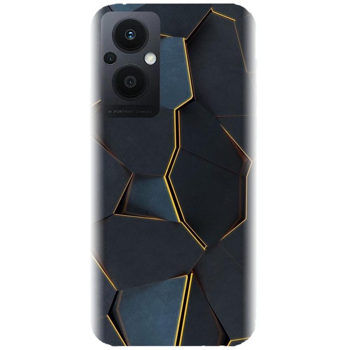 Силиконов калъф, съвместим с модел Oppo Reno 7Z 5G - Abstract Draw