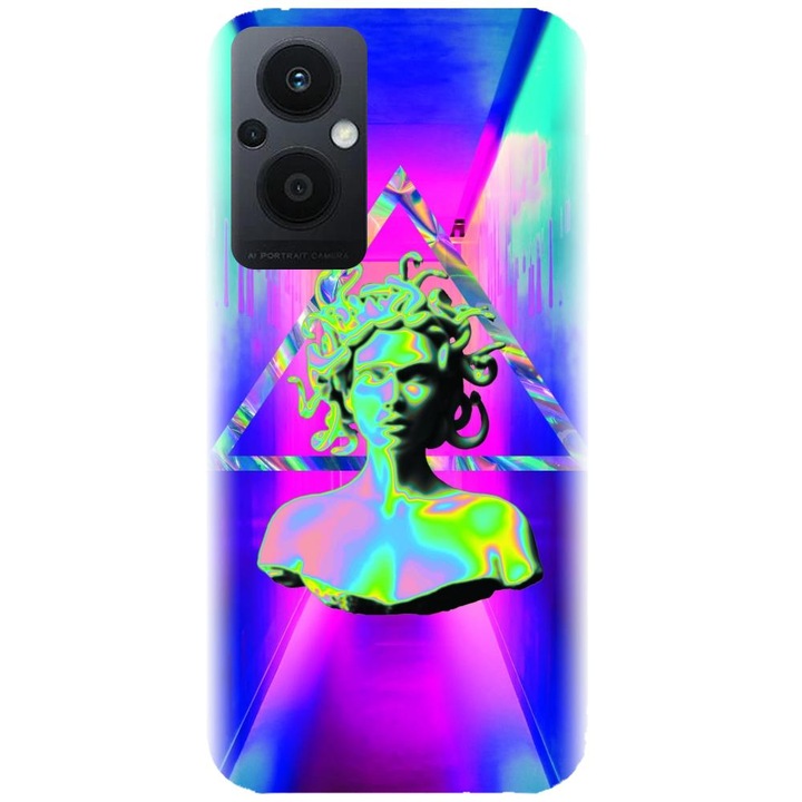 Силиконов калъф, съвместим с Oppo Reno 7Z 5G - модел Aesthetic Medusa