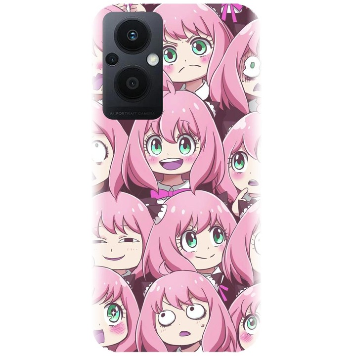 Силиконов калъф, съвместим с Oppo Reno 7Z 5G - модел Anime Anya