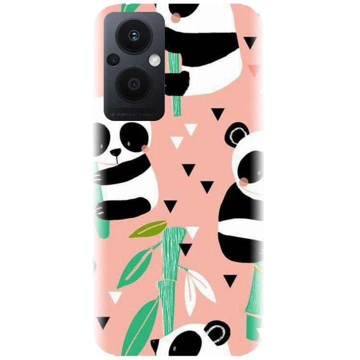 Силиконов капак, съвместим с Oppo Reno 7Z 5G - Baby panda 001 модел