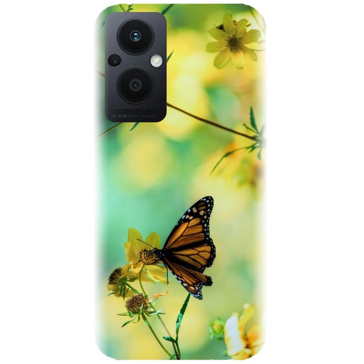 Силиконов капак, съвместим с Oppo Reno 7Z 5G - модел Butterfly 001