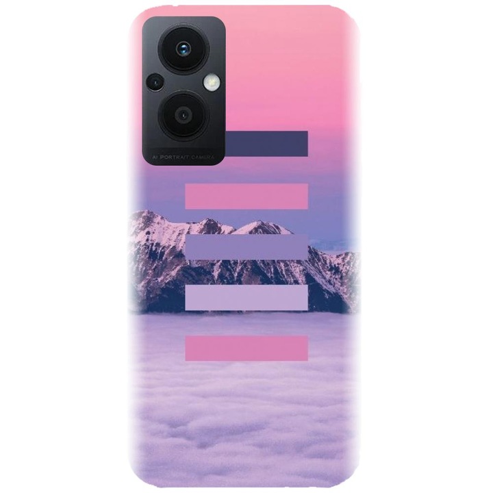 Силиконов калъф, съвместим с модела Oppo Reno 7Z 5G - Color Scheme Mov