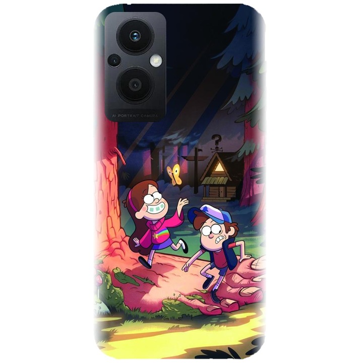 Силиконов калъф, съвместим с Oppo Reno 7Z 5G - модел Gravity Falls