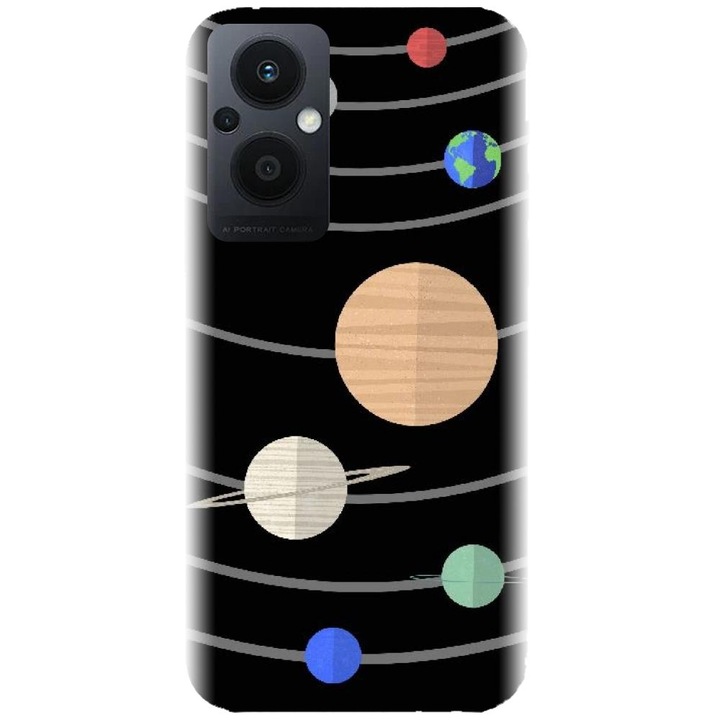 Силиконов калъф, съвместим с Oppo Reno 7Z 5G - модел Planet Axe