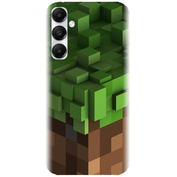 Husa din silicon compatibila cu Samsung Galaxy A05s - model Minecraft