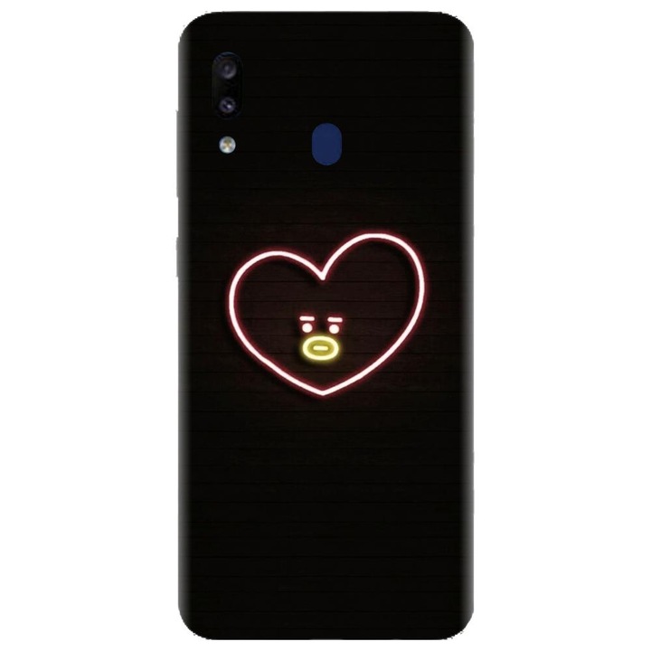 Husa din silicon compatibila cu Samsung Galaxy A20 - model BTS