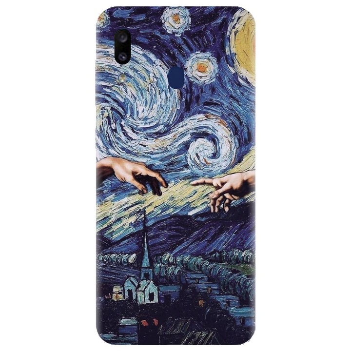 Husa din silicon compatibila cu Samsung Galaxy A40 - model Arta