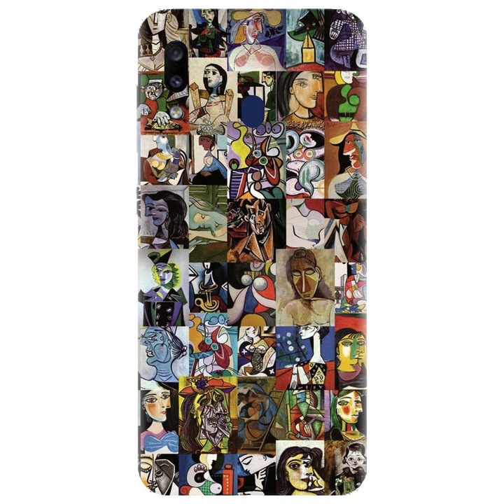 Husa din silicon compatibila cu Samsung Galaxy A40 - model Picasso